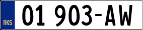 Truck License Plate